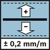 Levelling accuracy 0.2 mm Levelling accuracy ± 0.2 mm/m