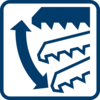 Fast sawing progress and ideal chip ejection thanks to orbital action function