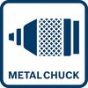 Extremely robust thanks to full metal keyless chuck