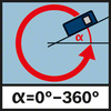 360° incline sensor Integrated 360° incline sensor