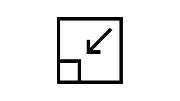 A square with an arrow indicates the zoom function.