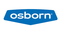 Osborn logo in blue with white lettering.